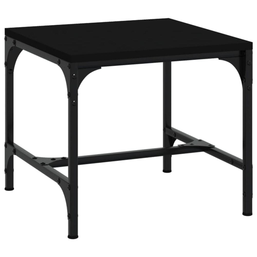 Vidaxl Konferenčný stolík čierny 50x50x35 cm spracované drevo
